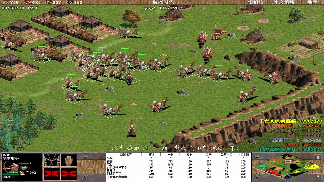 风沙 疯癫 河山  1vs  3影戏 马不多 沉默