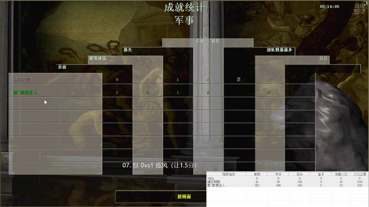 07.默 2vs2 孤风(让1.5分)，默抢二，孤风抢三