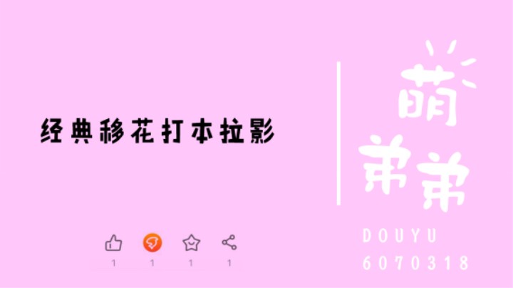 经典移花打本拉影