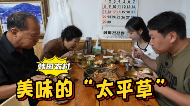全家人去瀛洲吃特色美食“太平草”和人参猪肉排骨，味道超赞！