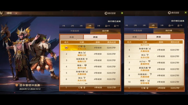 塔瑞斯世界双子地狱冲层封榜国服第一2分27秒