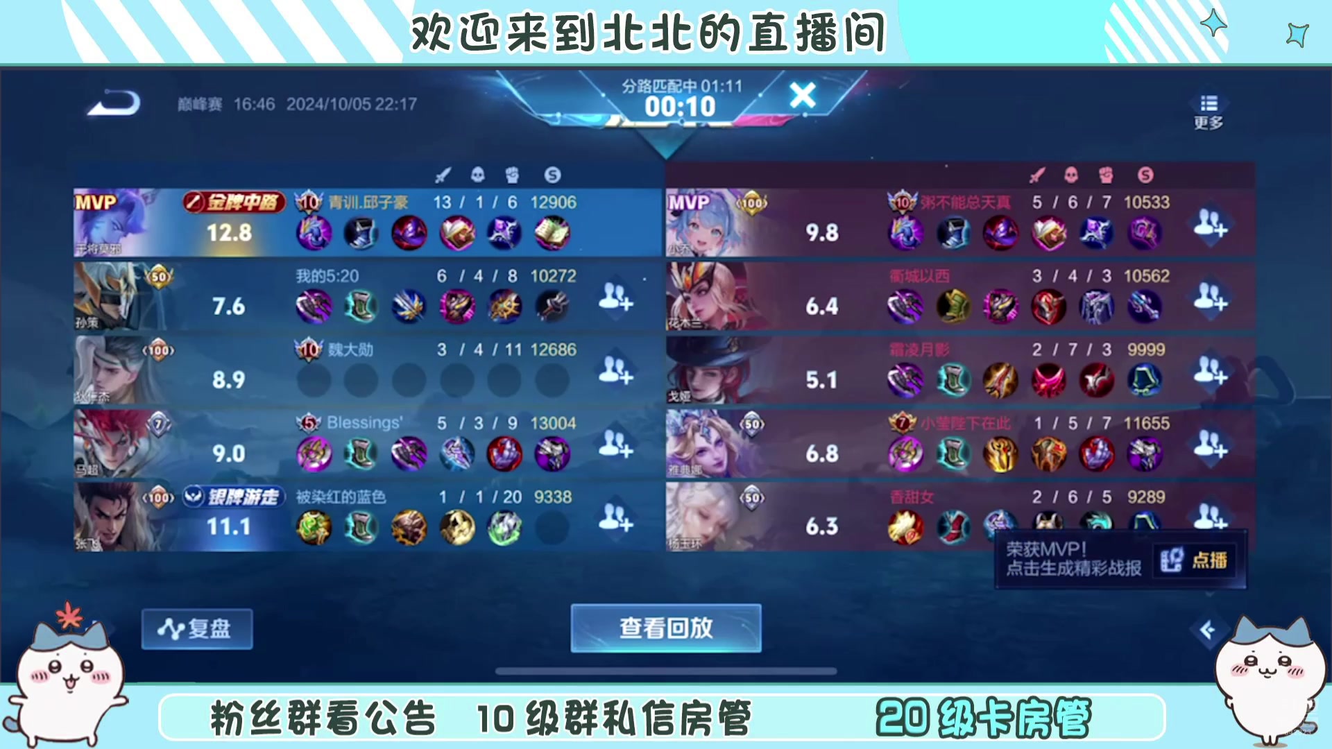 【2024-10-5 21点场】小笨蛋北北:加油加油加油 642323