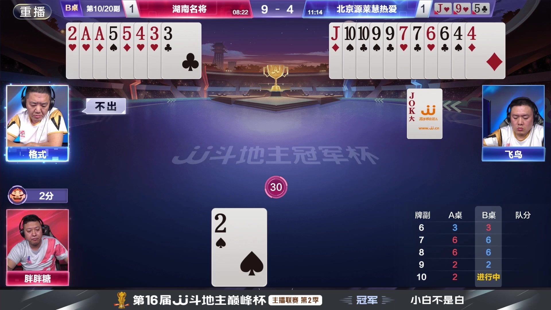 【2024-10-10 07点场】JJ斗地主官方：双骄杯10.10上场，谁将主宰局势