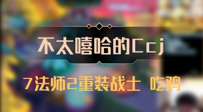 【不太嘻哈的Ccj】7法师2重装战士 吃鸡