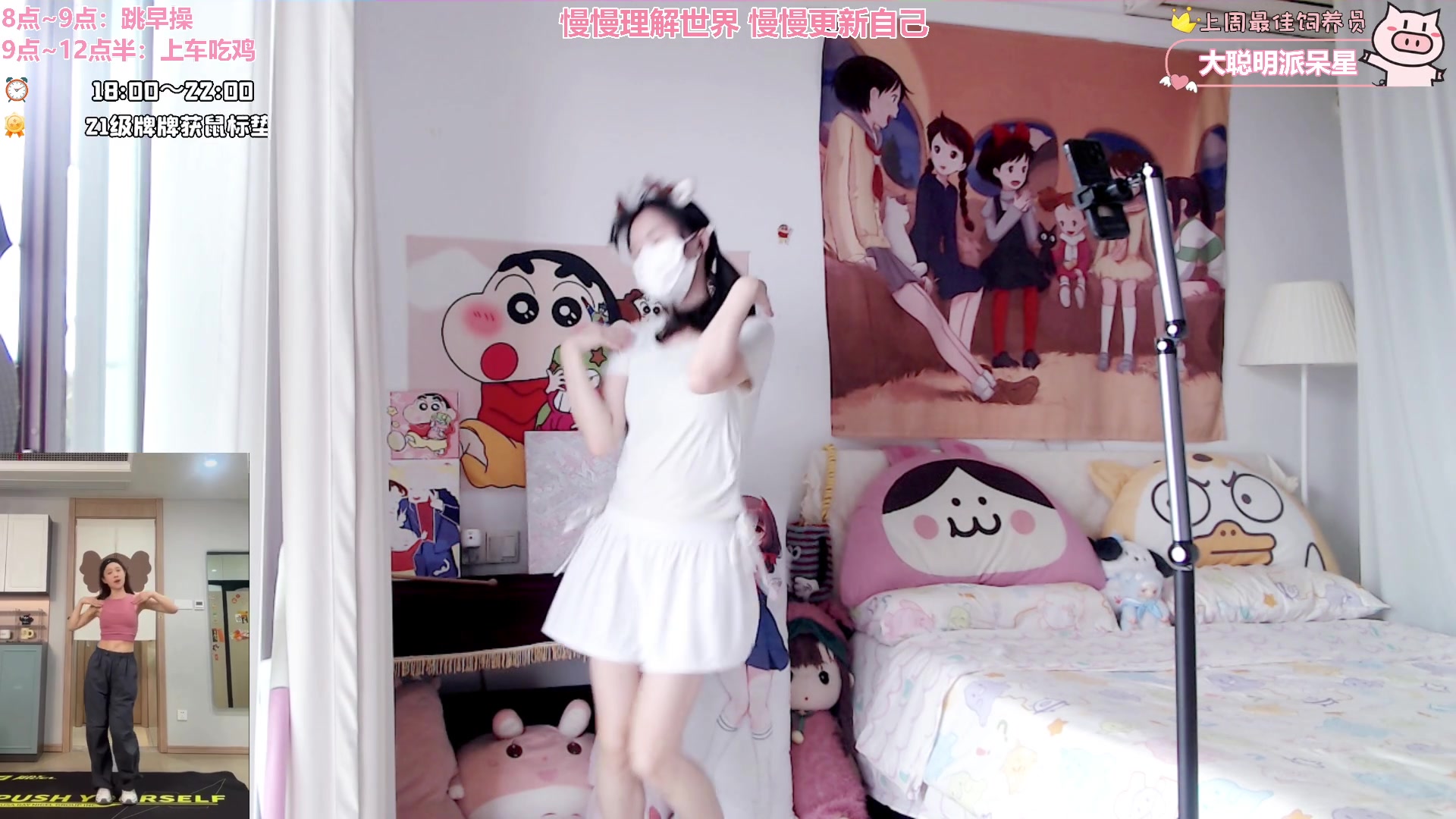 【2024-10-26 08点场】大聪明小小芳：【小奶团】早起跳操第411天~