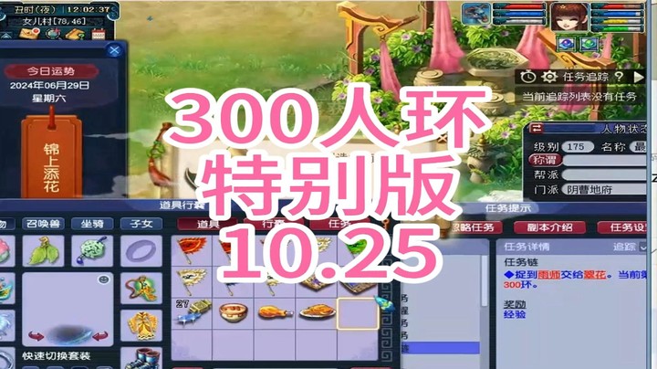 梦幻西游：300人环，特别版10.25