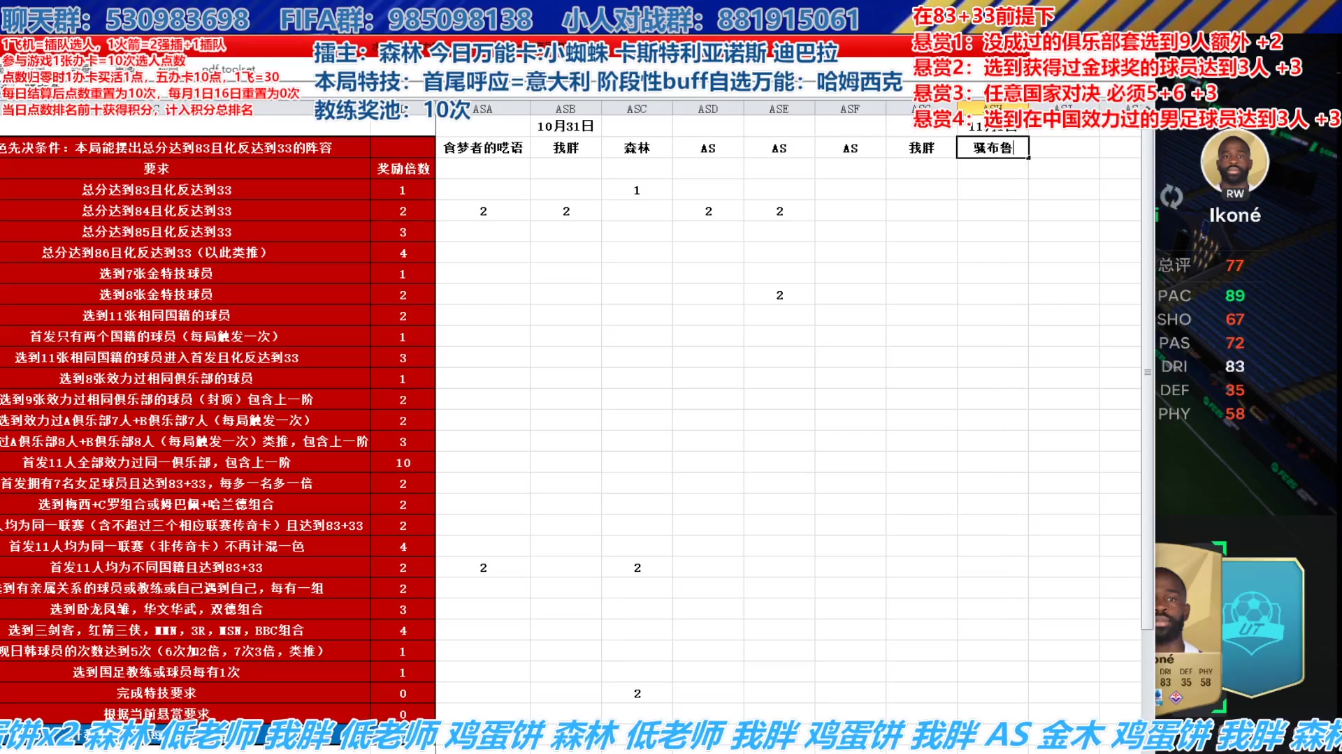 【2024-11-01 14点场】高老师爱足球：FC25征召选人，月决赛+新特技！