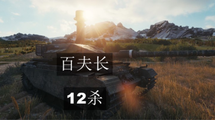【坦克世界】沉稳百夫长12杀以一敌五