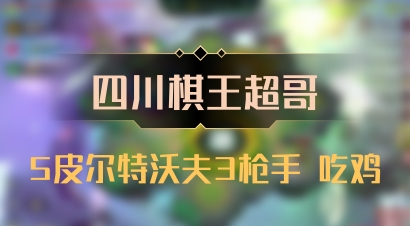 【四川棋王超哥】5皮尔特沃夫3枪手 吃鸡