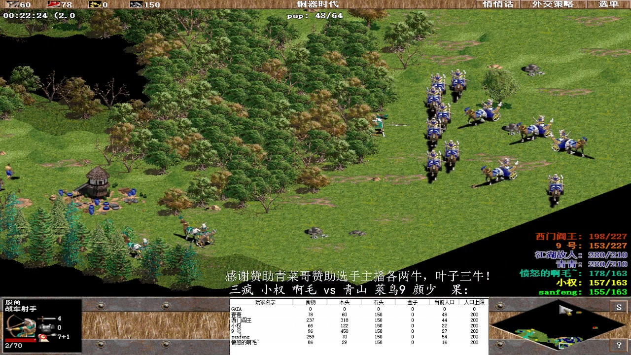 三疯 小权 啊毛 1vs 3青山 菜鸟9 颜少