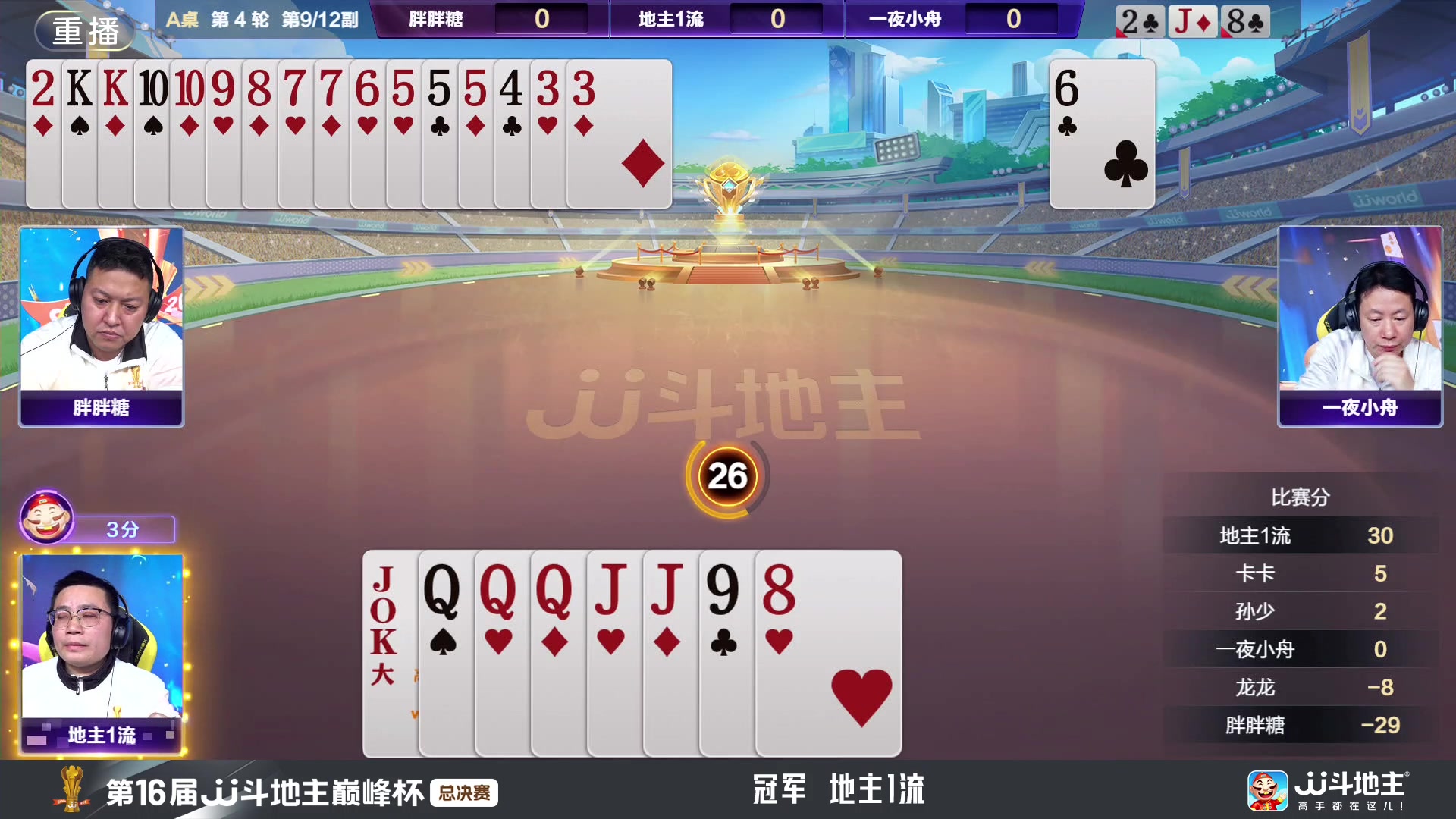 【2024-11-11 07点场】JJ斗地主官方：冠军杯总决赛11.13上场