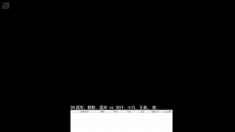 09.孤军，默默，蓝邦 2vs3 觉仔，小只，王者。果:12112