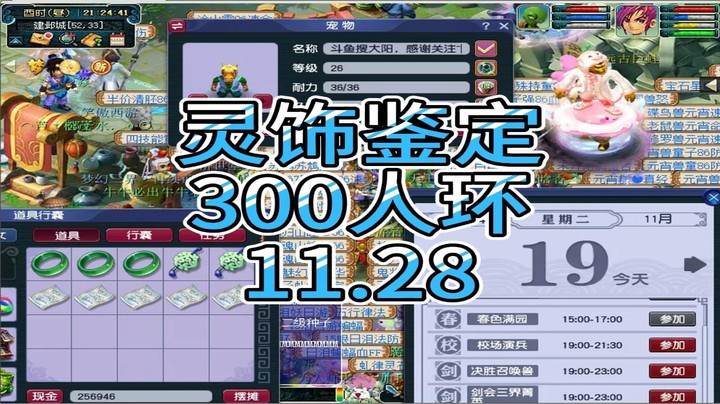 梦幻西游：灵饰鉴定，300人环11.28