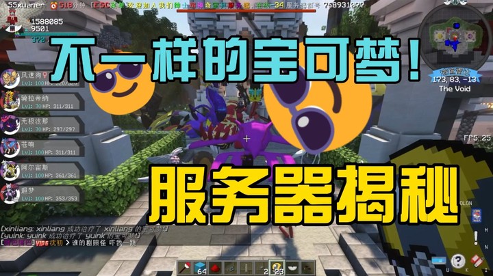 不一样的宝可梦!服务器大揭秘!
