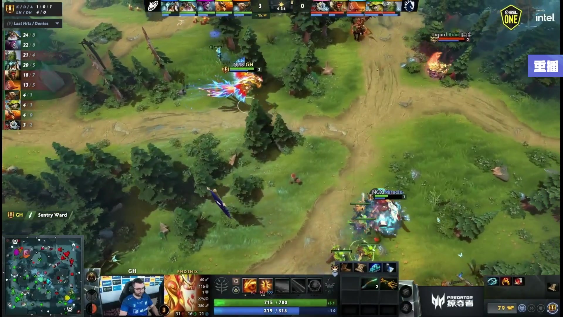 【2024-12-12 03点场】DOTA2赛事直播：重播 ESLOne曼谷舞台A