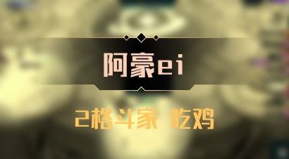 【阿豪ei】2格斗家 吃鸡