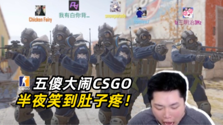 【皮特】非人类对局！APEX五傻大闹CSGO！