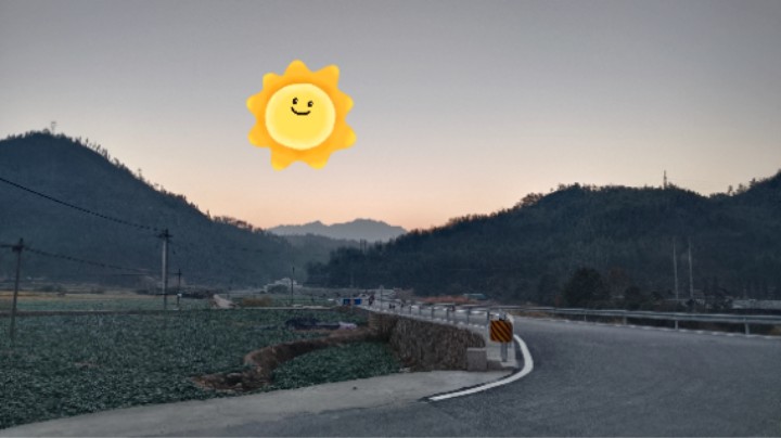 【我和家乡的日常】2025年的元旦早晨，我所在的乡村已经开始日出了