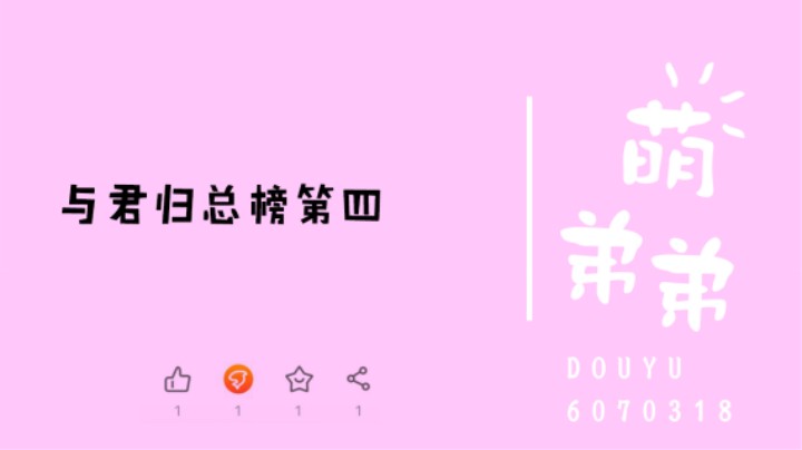 与君归总榜第四