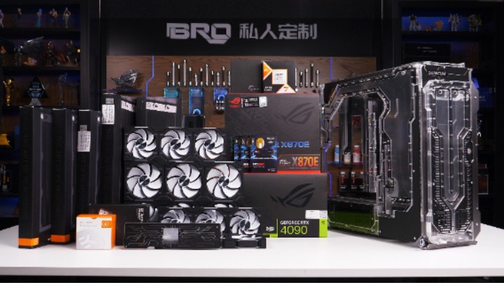 五重冷排强势赋能，9800X3D真“冻”坏了！发 奇点 幽灵4 Quantum分体式水冷电脑装机