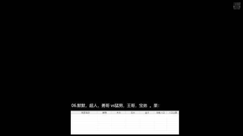 06.默默，超人，勇哥 3vs0猛男，王哥，宝弟。果:211