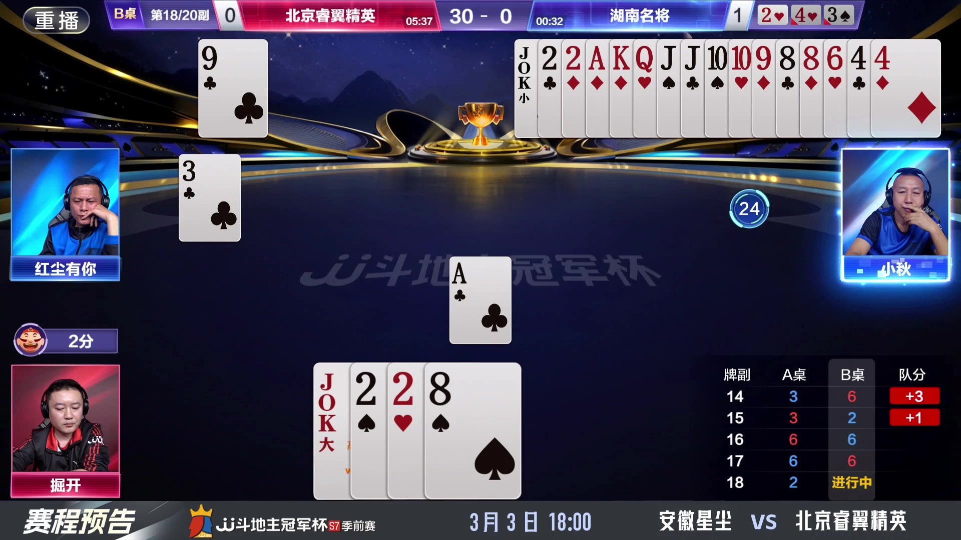 【2025-03-03 14点场】JJ斗地主官方：不可不看的高手对决