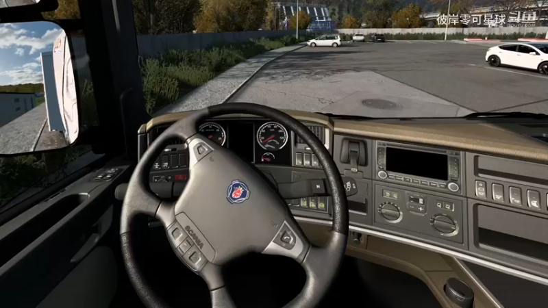 欧洲卡车模拟2 496 VR 真实经济模组 坐船来到阿克套