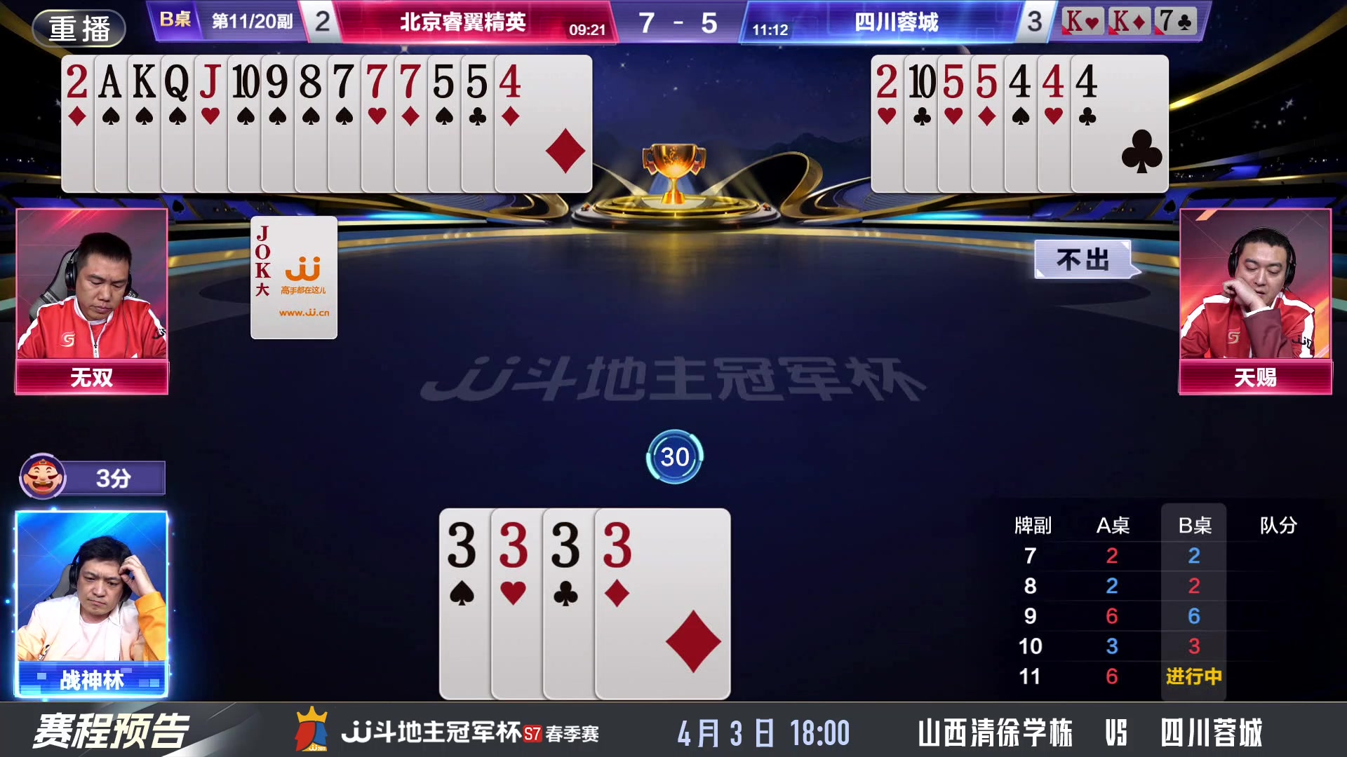 【2025-04-03 03点场】JJ斗地主官方：春季赛火热进行中