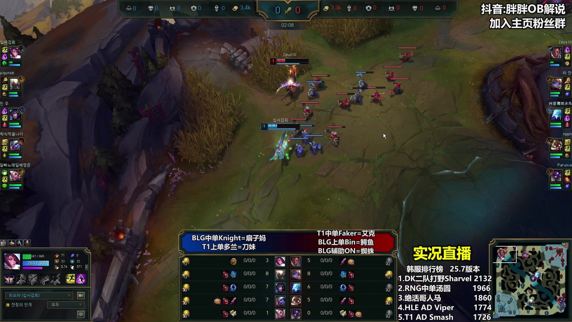 【2025-04-09 00点场】胖胖OB解说：胖胖OB：直播TES+BLG+WBG！