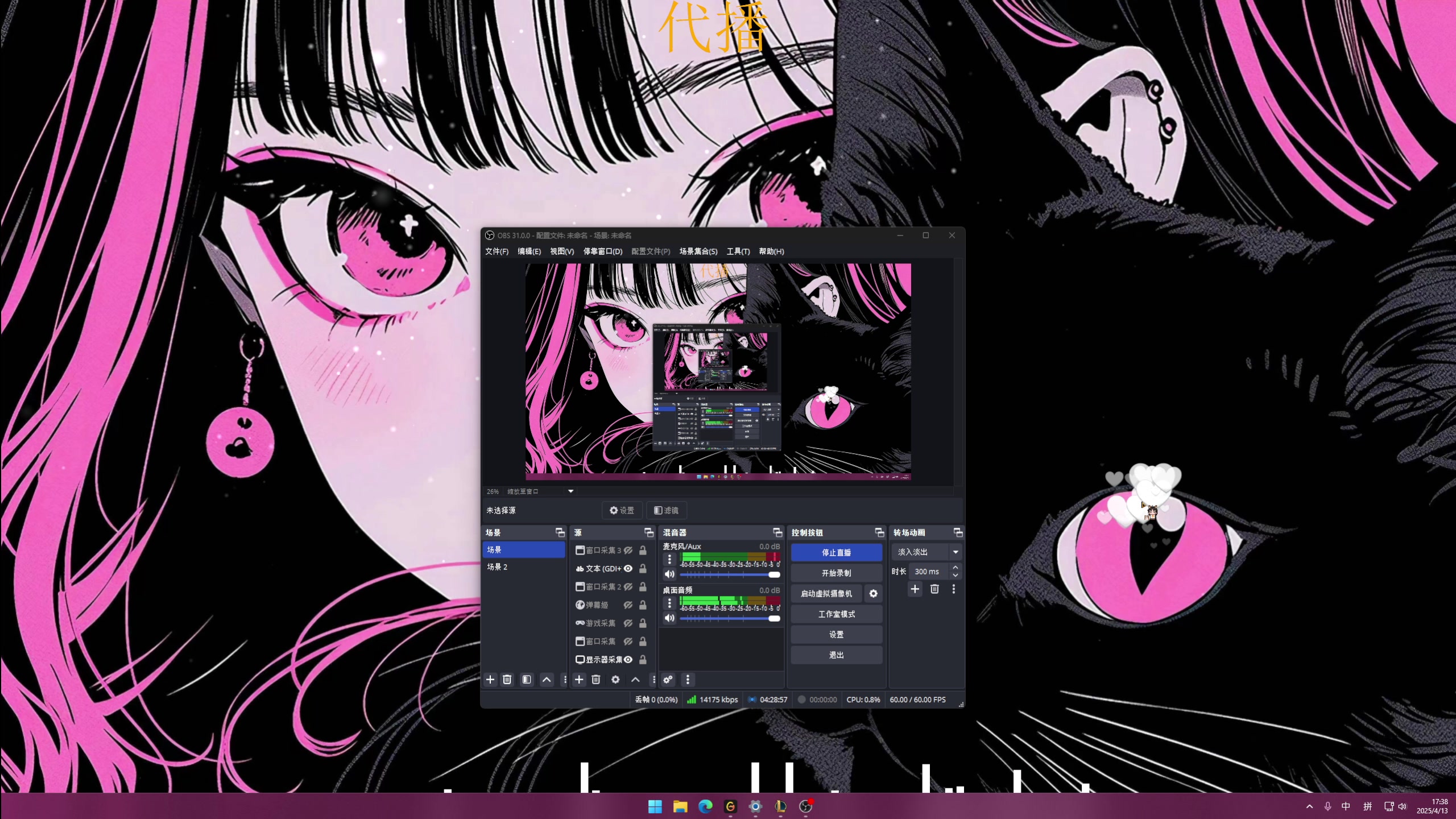 【2025-04-13 17点场】小白鸽WhiteDove：下午好 宝宝子们