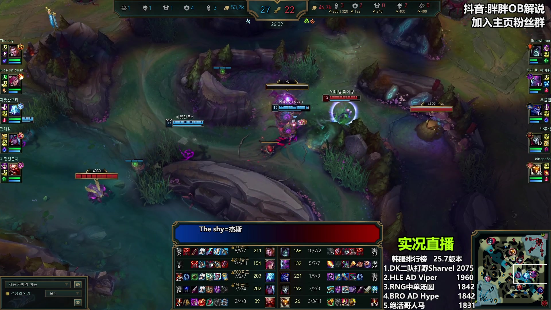 【2025-04-14 00点场】胖胖OB解说：胖胖OB：直播TES+BLG+WBG！