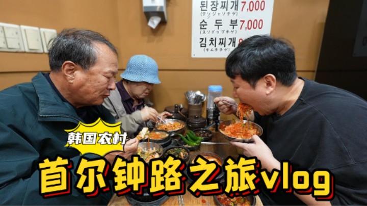 和爸妈的首尔钟路之旅vlog！吃美食赏风景，一家人玩得超开心！