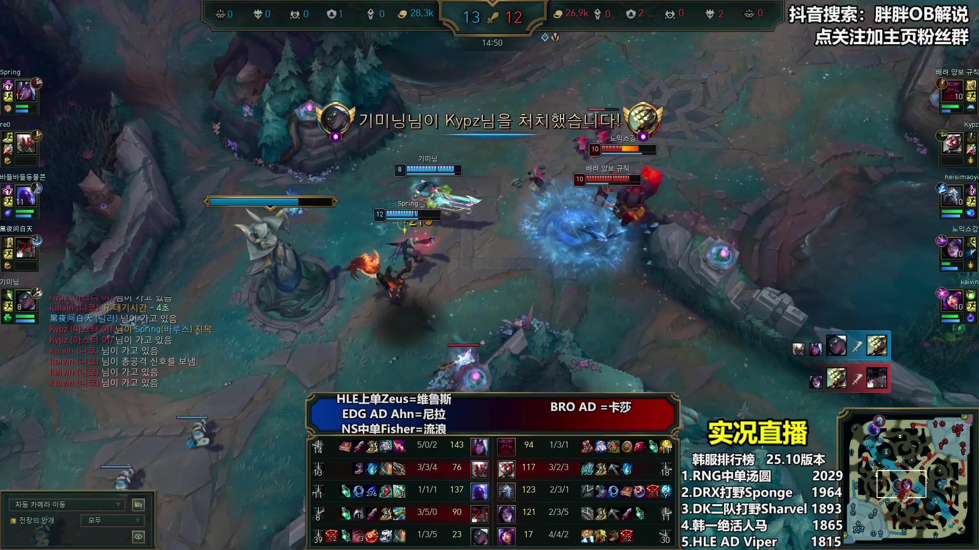【2025-05-15 02点场】胖胖OB解说：胖胖OB：直播TES+BLG+WBG！