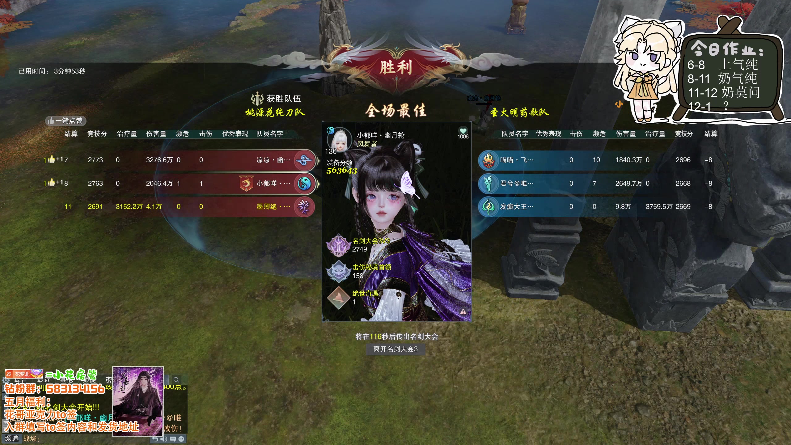 【2025-05-14 22点场】花舞剑：是奶花糕手