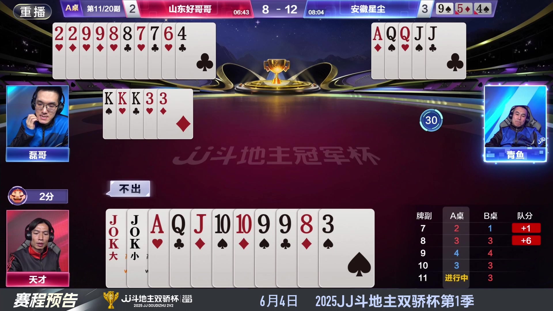 【2025-05-21 14点场】JJ斗地主官方：S7春季赛精彩对局