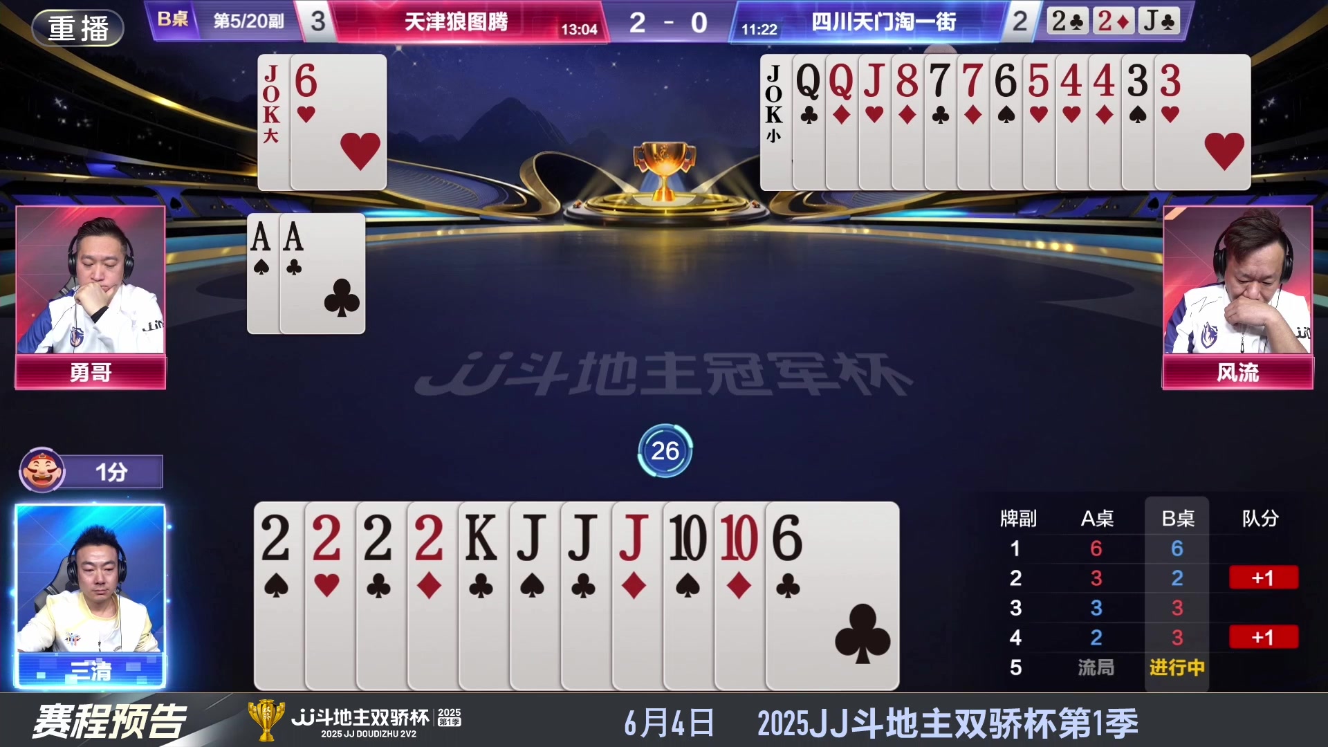 【2025-05-23 12点场】JJ斗地主官方：S7春季赛精彩对局