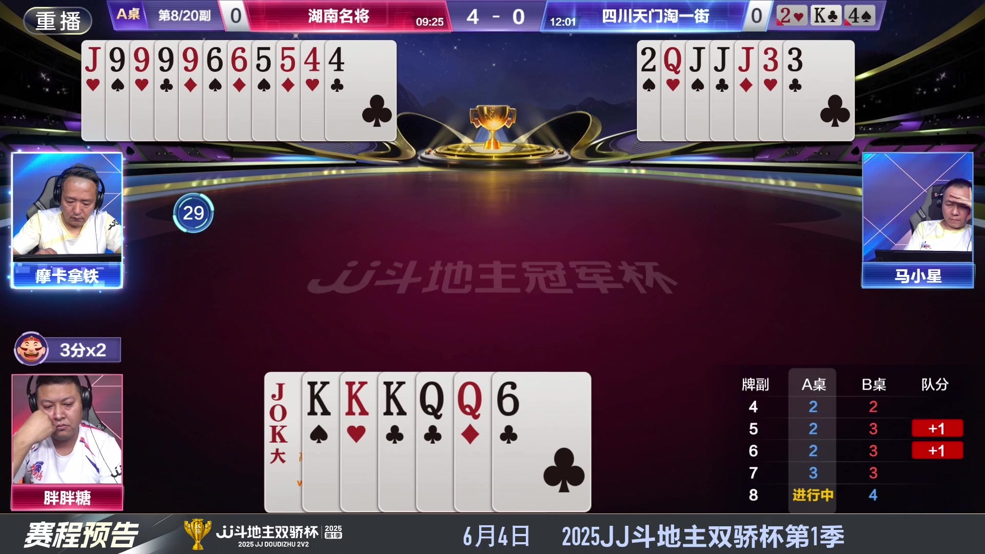 【2025-05-24 12点场】JJ斗地主官方：S7春季赛精彩对局