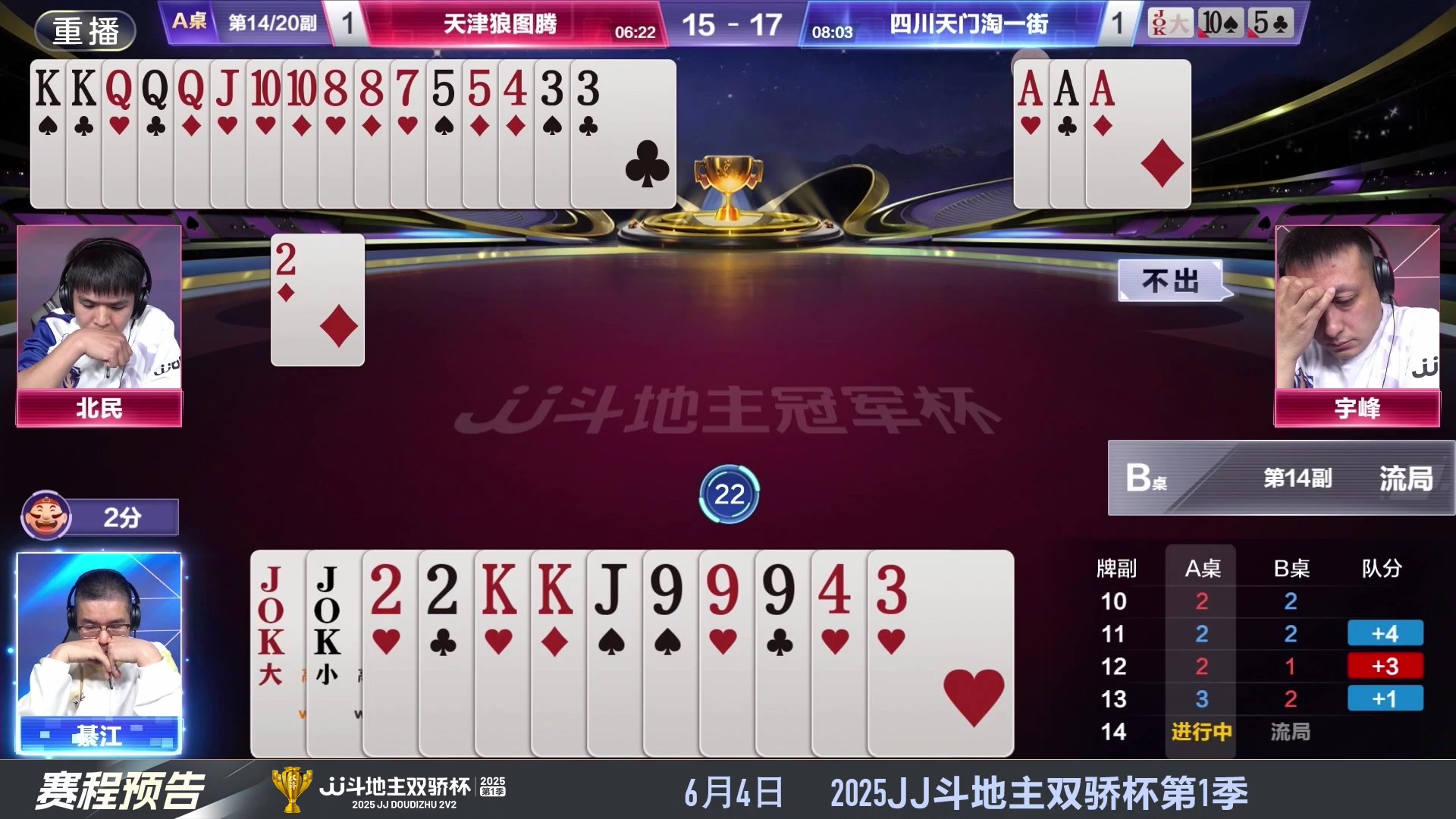 【2025-05-29 20点场】JJ斗地主官方：S7春季赛精彩对局