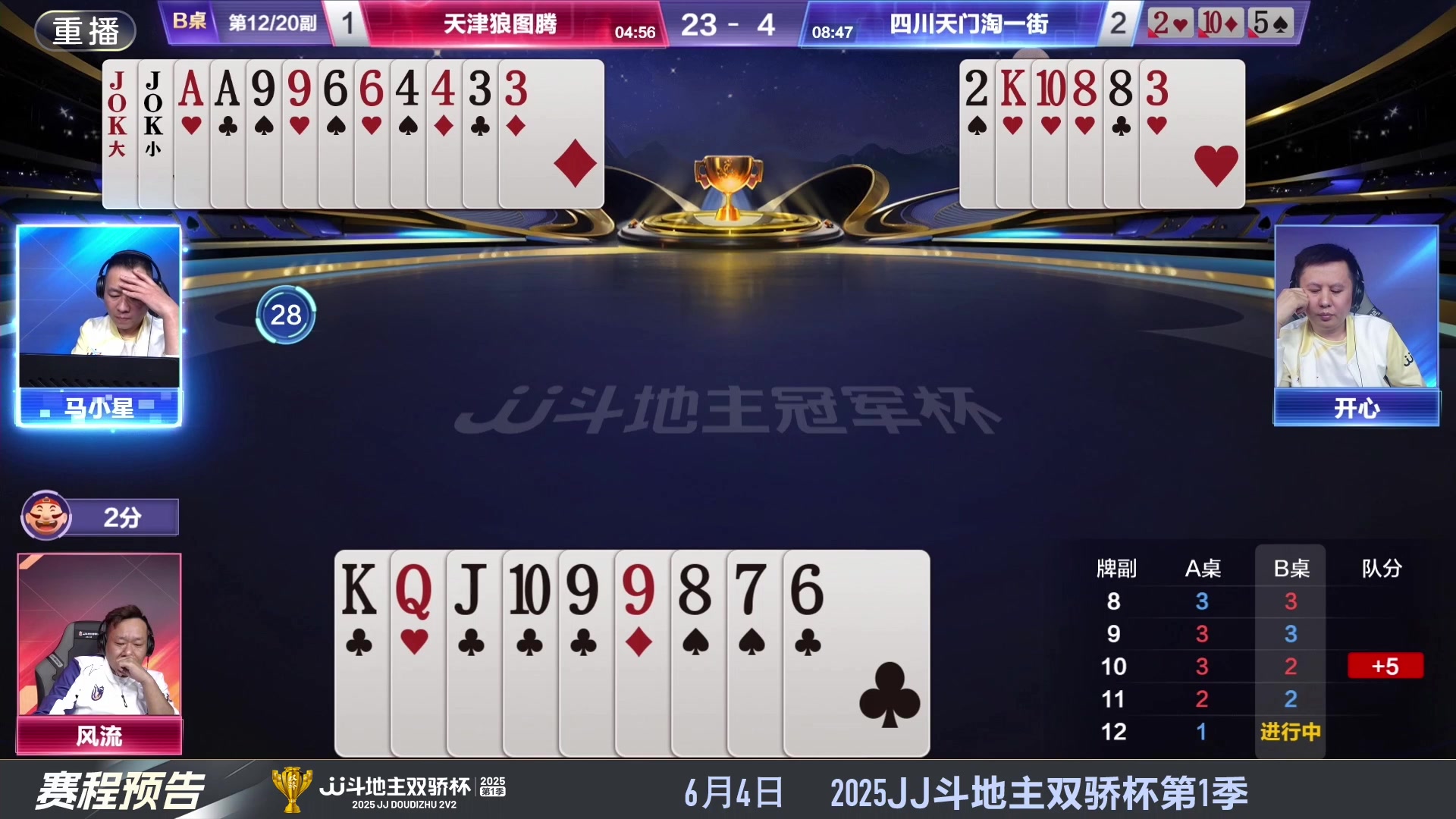【2025-05-29 16点场】JJ斗地主官方：S7春季赛精彩对局