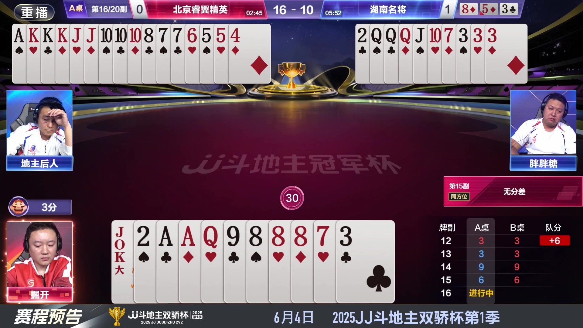 【2025-05-31 07点场】JJ斗地主官方：S7春季赛精彩对局
