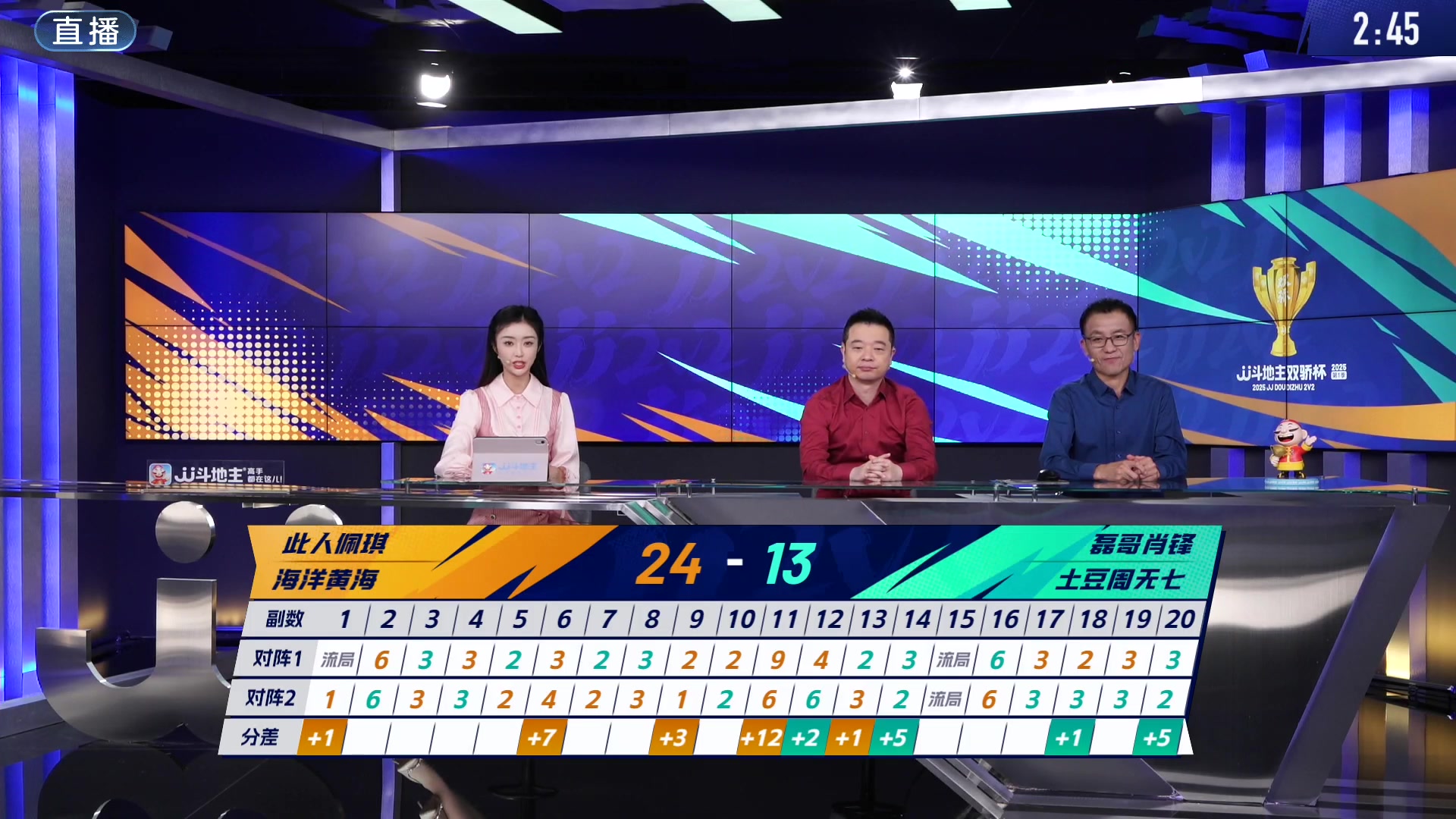 【2025-06-11 19点场】JJ斗地主官方：双骄杯，复式搭档赛新赛制，磊哥肖锋登场