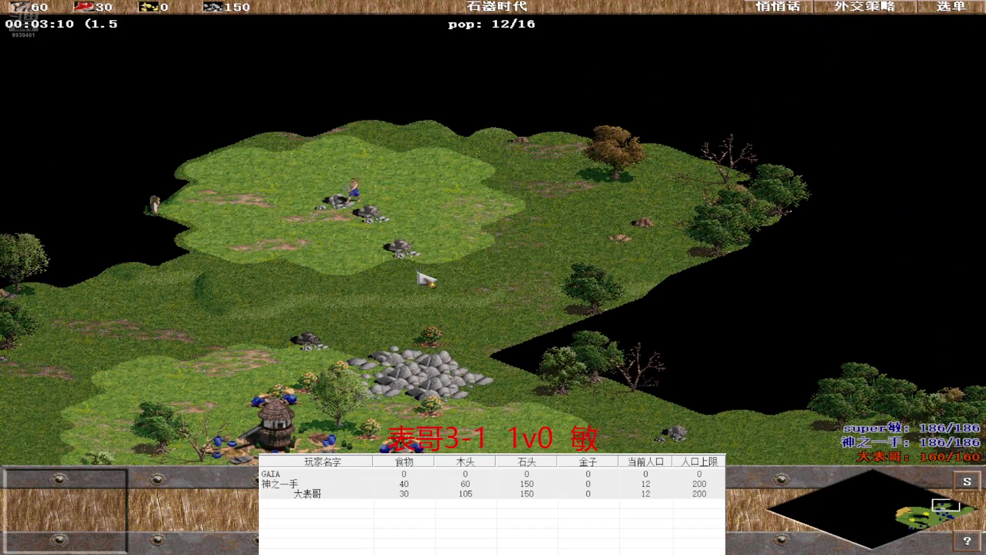 表哥3-1  3v0  敏