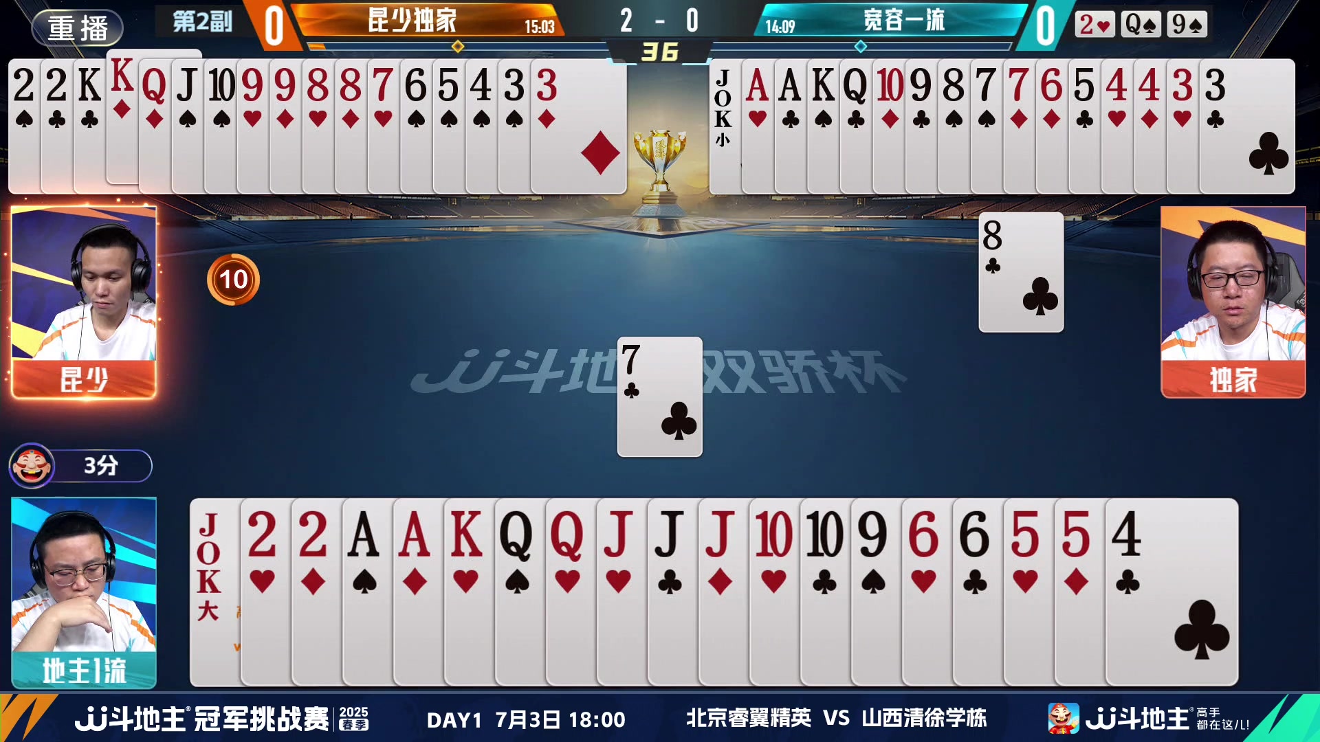 【2025-06-20 14点场】JJ斗地主官方：双骄杯继续，较量激烈！