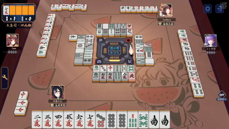 【雀魂】Yuka今晚月色真美的精彩时刻 20250622 19点场(2)