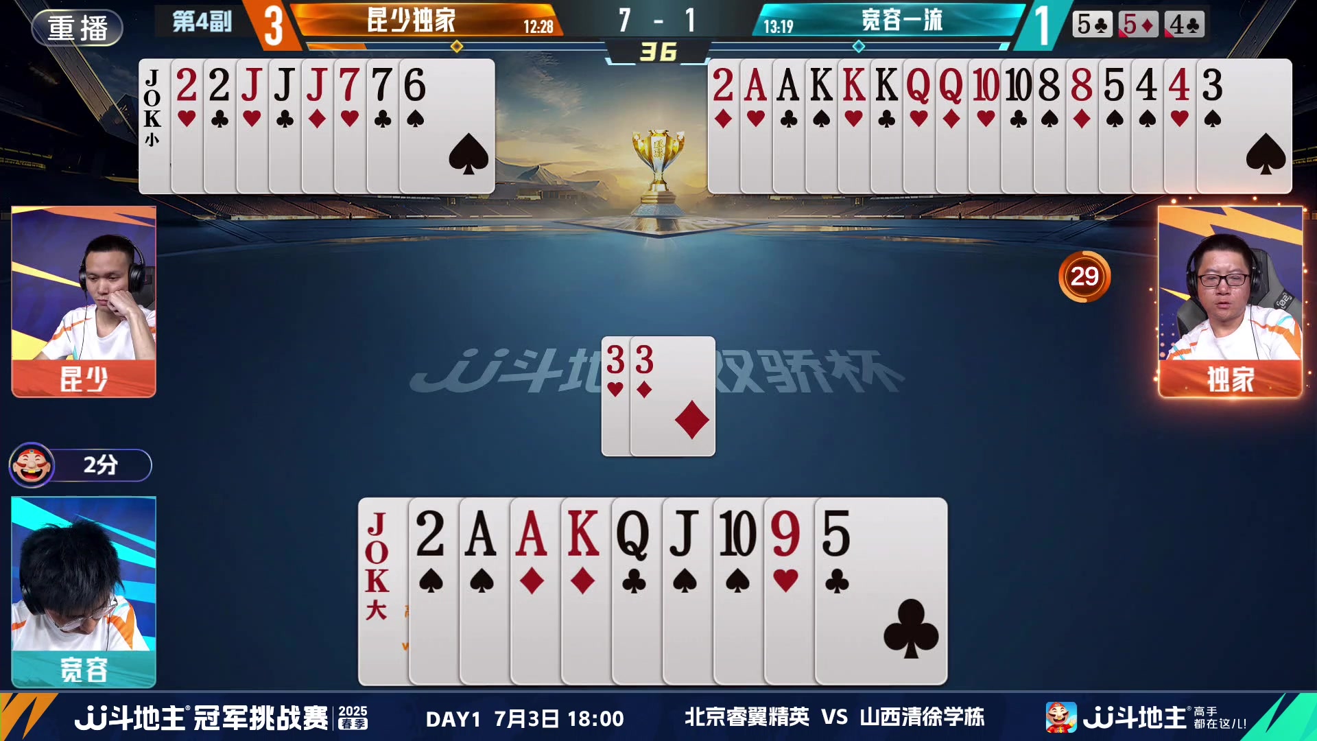 【2025-06-22 22点场】JJ斗地主官方：双骄杯继续，较量激烈！