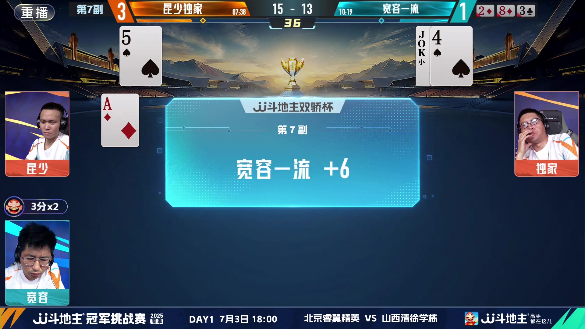 【2025-06-23 02点场】JJ斗地主官方：双骄杯继续，较量激烈！
