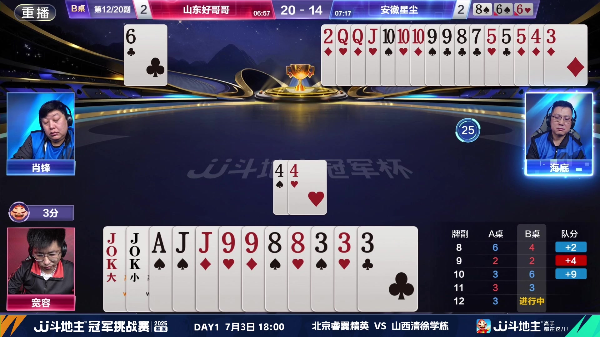 【2025-06-29 22点场】JJ斗地主官方：双骄杯继续，较量激烈！