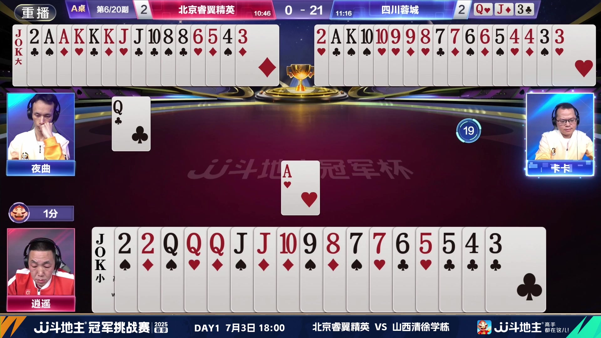 【2025-07-01 04点场】JJ斗地主官方：双骄杯继续，较量激烈！