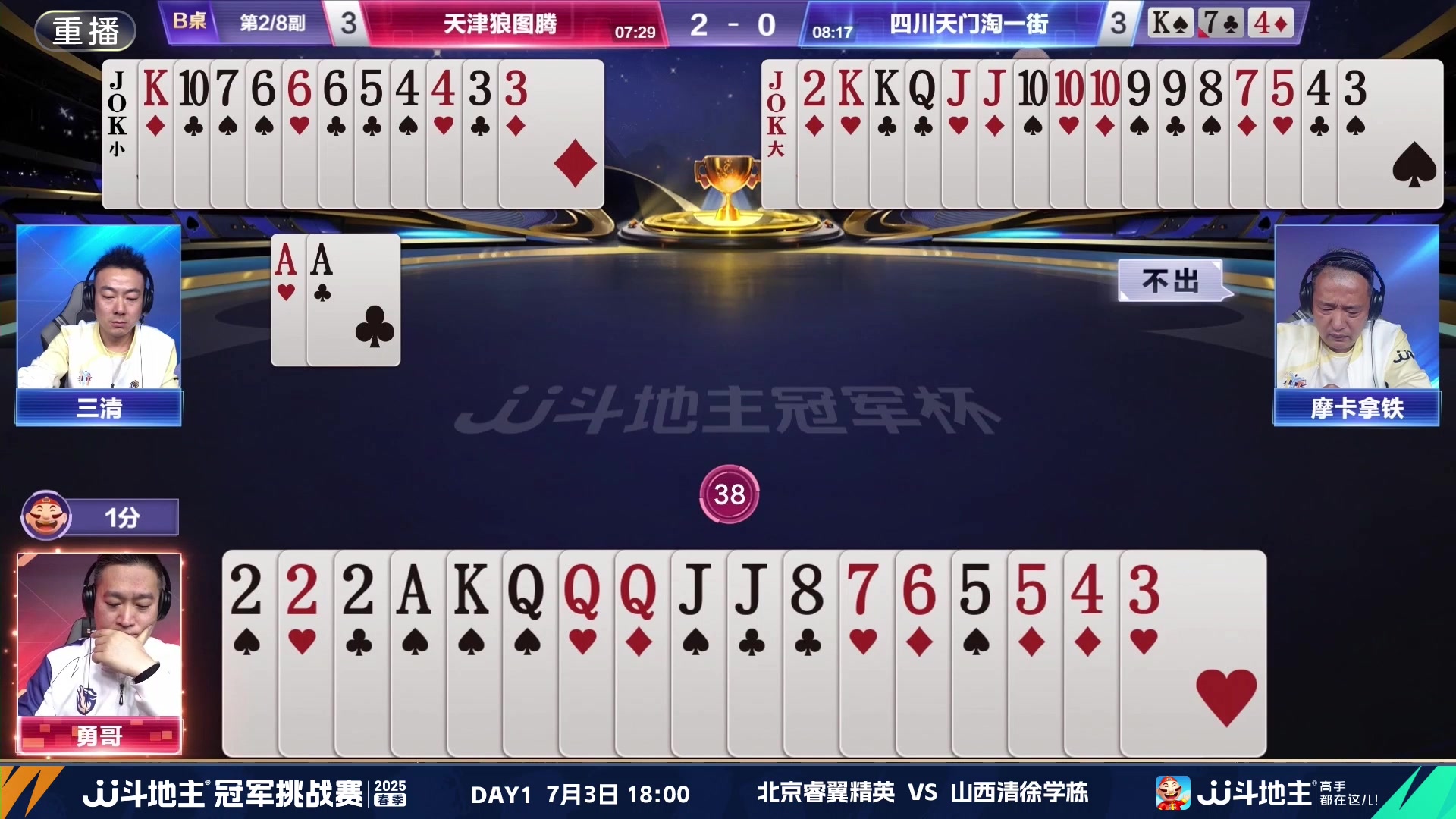 【2025-07-02 02点场】JJ斗地主官方：双骄杯继续，较量激烈！