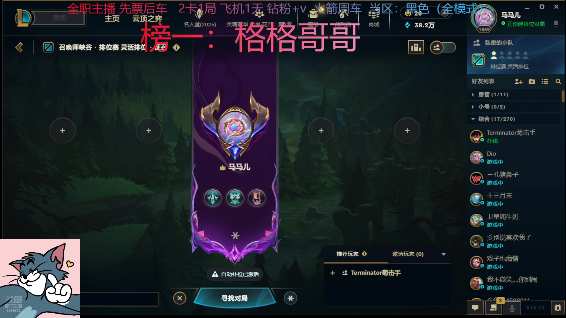 【2025-07-04 13点场】马马儿oVo：电一电十，超猛车队